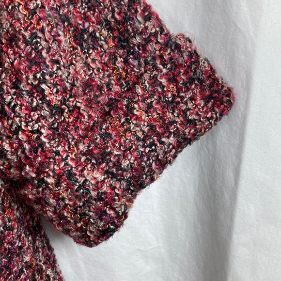 VTG Lori of California Women's Pink Red Multi-Color Bouclé Tweed Blazer Jacket - Picture 4 of 13